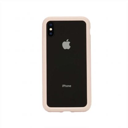 Incase Frame Case - удароустойчив хибриден кейс за iPhone XS, iPhone X (розов)
