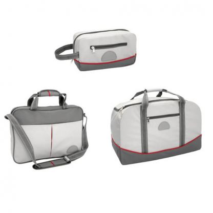 Jaguar Travel Set v4 - комплект за пътуване - сак, чанта и несесер (сив)