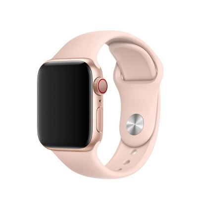 Apple Sport Band S/M & M/L - оригинална силиконова каишка за Apple Watch 38мм, 40мм (розов пясък) (retail)