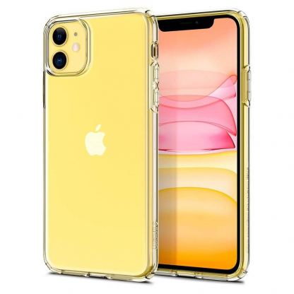 Spigen Liquid Crystal Case - тънък силиконов (TPU) калъф за iPhone 11 (прозрачен) 