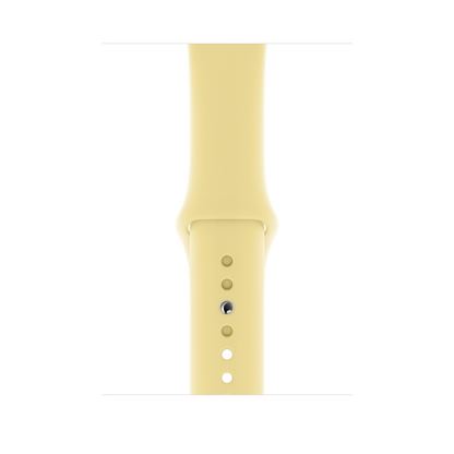 Apple Sport Band S/M & M/L - оригинална силиконова каишка за Apple Watch 42мм, 44мм (светложълт) (retail)