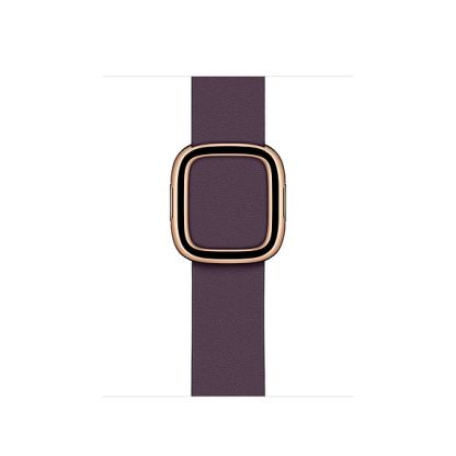 Apple Modern Buckle Band Small - оригинална кожена каишка за Apple Watch 38мм, 40мм (лилав)