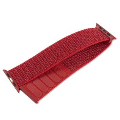 4smarts Sport Band Nylon - текстилна каишка за Apple Watch 42мм, 44мм (червен)