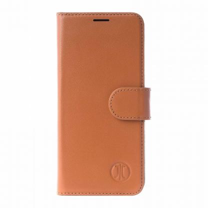 JT Berlin BookCase Kreuzberg Case - хоризонтален кожен (естествена кожа) калъф тип портфейл за iPhone 11 (кафяв)