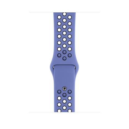 Apple Watch Nike Sport Band - оригинална силиконова каишка за Apple Watch 38мм, 40мм (лилав-черен) 