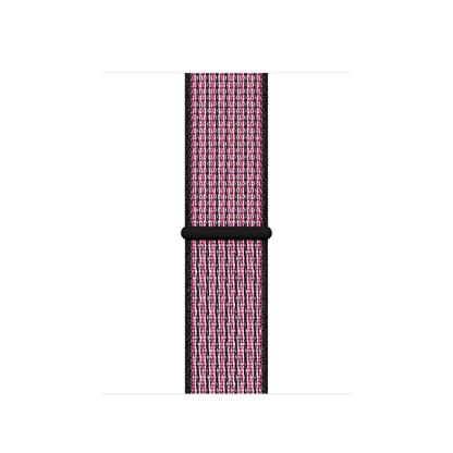 Apple Watch Nike Band Sport Loop - оригинална текстилна каишка за Apple Watch 38мм, 40мм (розов-лилав)