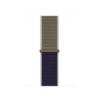 Apple Khaki Sport Loop - оригинална текстилна каишка за Apple Watch 42мм, 44мм (тъмнозелен)