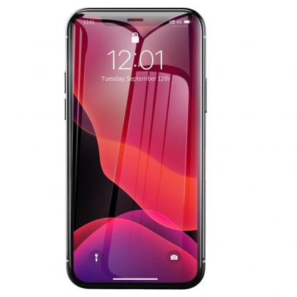 Baseus Tempered Glass Film (0.30mm) - калено стъклено защитно покритие за дисплея на iPhone 11, iPhone XR (прозрачен) (2 броя)