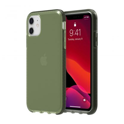 Griffin Survivor Clear Case - хибриден удароустойчив кейс за iPhone 11 (зелен)