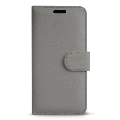 Case FortyFour No.11 Case - кожен калъф с поставка за iPhone 11 (сив)