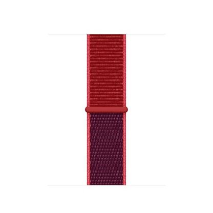 Apple Red Sport Loop - оригинална текстилна каишка за Apple Watch 42мм, 44мм (червен)