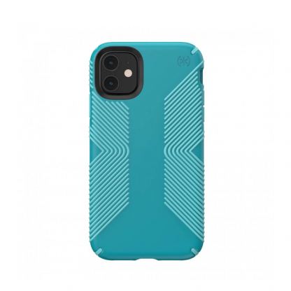 Speck Presidio Grip Case - удароустойчив хибриден кейс за iPhone 11 (син)