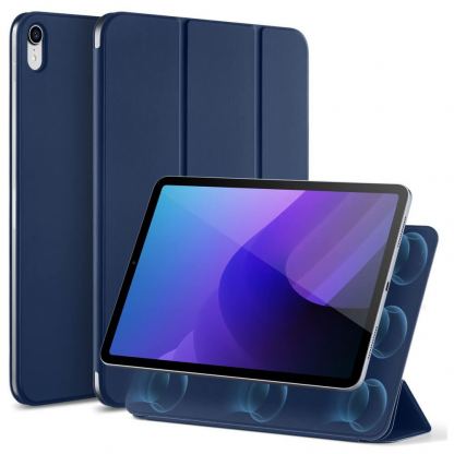 Магнитен полиуретанов калъф с поставка за iPad 10 (2022), iPad 11 (2025) - ESR Rebound Magnetic Case (тъмносин)