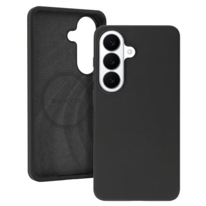 Силиконов (TPU) калъф с MagSafe за Samsung Galaxy S26 - Liavec Silk Shield Case with Metal Camera Frame (черен)